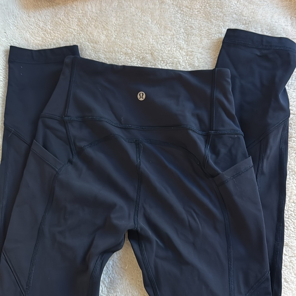 Lululemon Navy Blue Leggings W/ Pockets